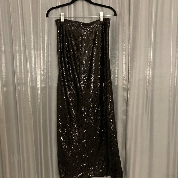 maxi, high waisted sequin skirt - Picture 4 of 7